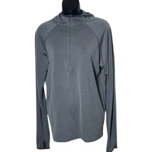 Ibex women’s zque merino wool half zip pullover gray capsule base layer sweater